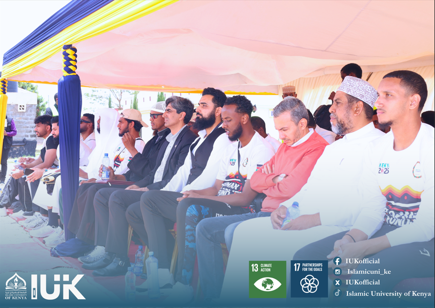 The Islamic University of Kenya (IUK) officially launched the first session of its much-anticipated sustainability campaign, #IUKGreenDrive2025, on Friday with great enthusiasm and participation. The event marked the beginning of a series of initiatives aimed at promoting environmental responsibility, aligning with the global Sustainable Development Goals (SDGs), particularly SDG 13 (Climate Action) and SDG 17 (Partnerships for the Goals).

Guests were welcomed warmly, setting a positive and inclusive tone for the day. The session began with a keynote address by the Vice Chancellor, Prof. Dr. Ahmed Bilal Waqar, who reaffirmed IUK’s commitment to creating a greener, more sustainable future through collaborative efforts.

A highlight of the day was an inspiring talk by Dr. Said Ragaeh, who spoke passionately about the power of individuals to become agents of change in their communities and beyond. His message resonated strongly with attendees, reinforcing the importance of personal responsibility in tackling environmental challenges.

Adding energy and excitement to the program, well-known influencer Dulla Mulla introduced fellow influencers present at the event. Their involvement underscored the importance of using digital platforms and youth voices to amplify the message of sustainability.

The IUK team also took the opportunity to emphasize the significance of the initiative, showcasing the university’s eco-conscious infrastructure and the steps already being taken toward a more sustainable campus.

As the day concluded, a clear message emerged: Together, we are driving change — for people, planet, and future generations.

The #IUKGreenDrive2025 is not just an event; it is a movement—one that positions IUK as a leader in environmental advocacy within the academic community.
